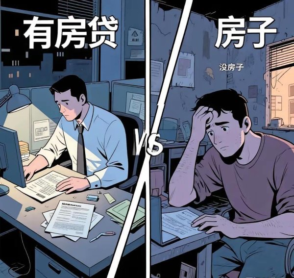 七界策略 有房贷和没房的谁更焦虑？太扎心了……