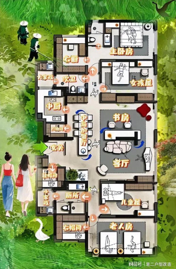 鸿E配资 刚需拉一把，打通双拼宅，255㎡有傲骨，改善有诗意！